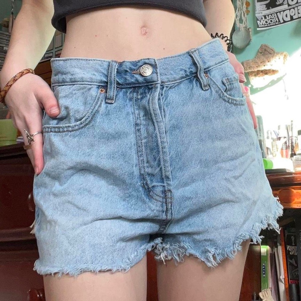 pacsun denim shorts